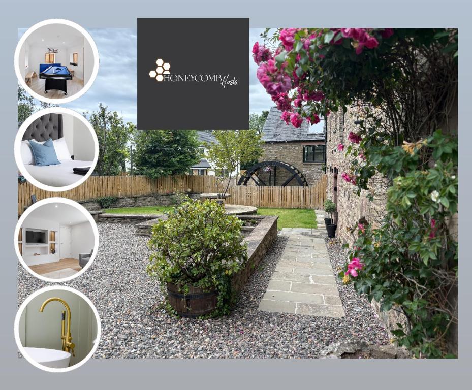 Κήπος έξω από το FLOUR MILL HOUSE at PITKERRO MILL, 4 double bedrooms, TVs, 3 en-suite, separate shower, wc, fully equipped kitchen, games room, large family lounge, private parking, WiFi, private garden and courtyard, long stay rates available through Honeycomb Hosts