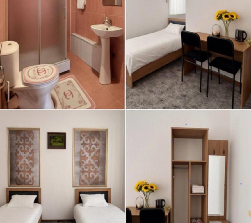 Postel nebo postele na pokoji v ubytování Alay-Art Hotel