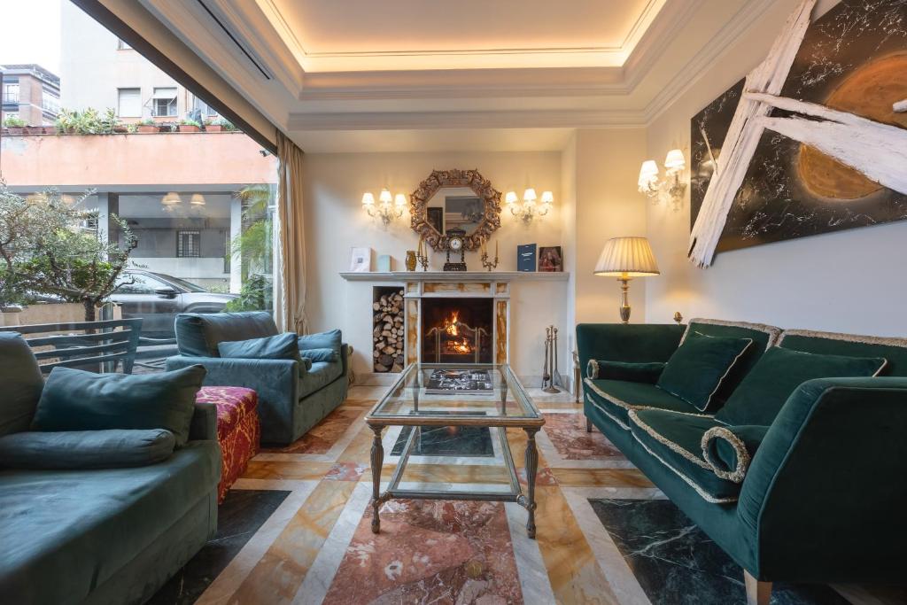 Χώρος καθιστικού στο Trilussa Palace Hotel Congress & Spa