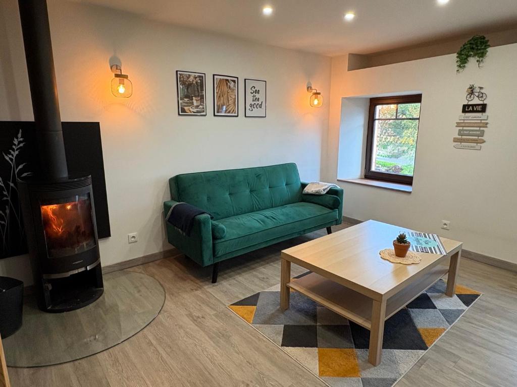 Posezení v ubytování Au cœur du vignoble Alsacien