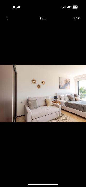 Χώρος καθιστικού στο Meneses tulum