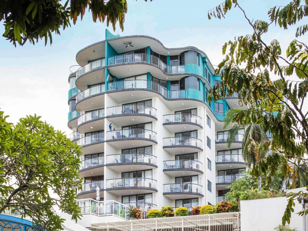 Budova, kde se aparthotel nachází