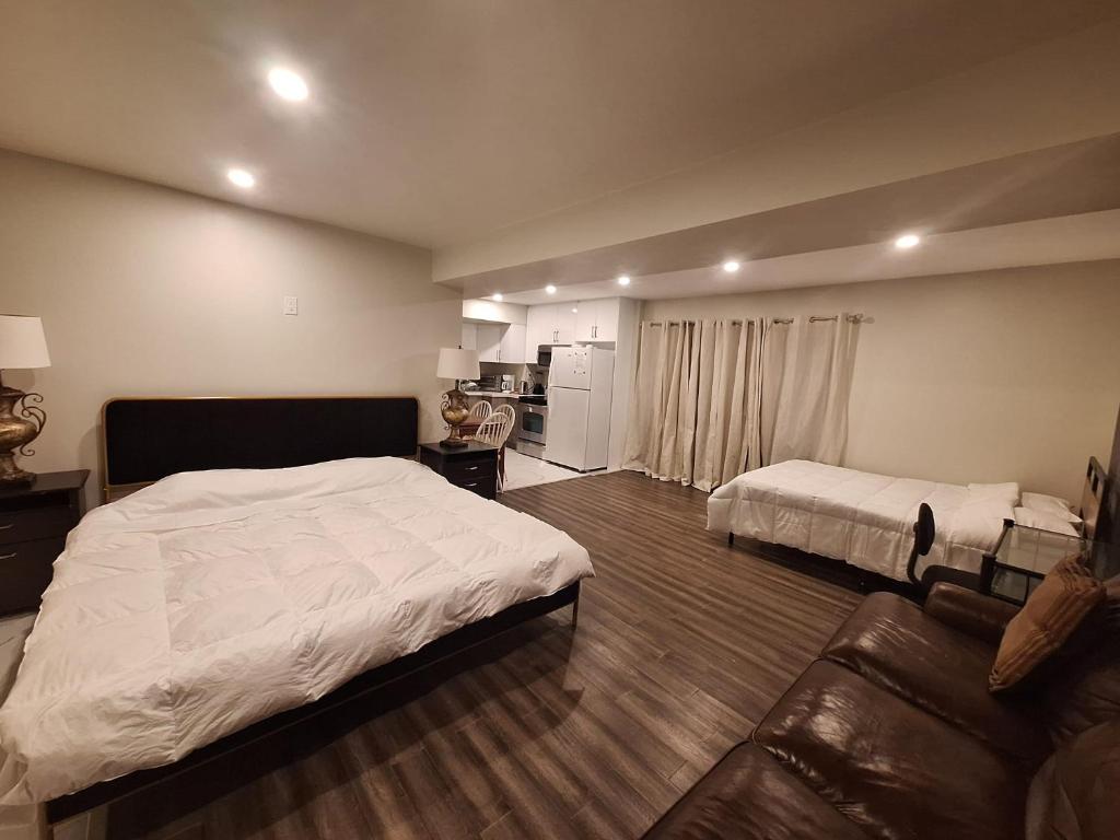 Ένα ή περισσότερα κρεβάτια σε δωμάτιο στο Garden View