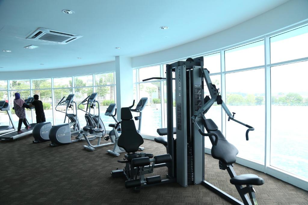 Fitness centrum a/nebo fitness zařízení v ubytování Palm Homestay Dwiputra Putrajaya