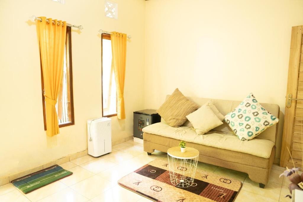 Χώρος καθιστικού στο Villa Kubu Gitgit