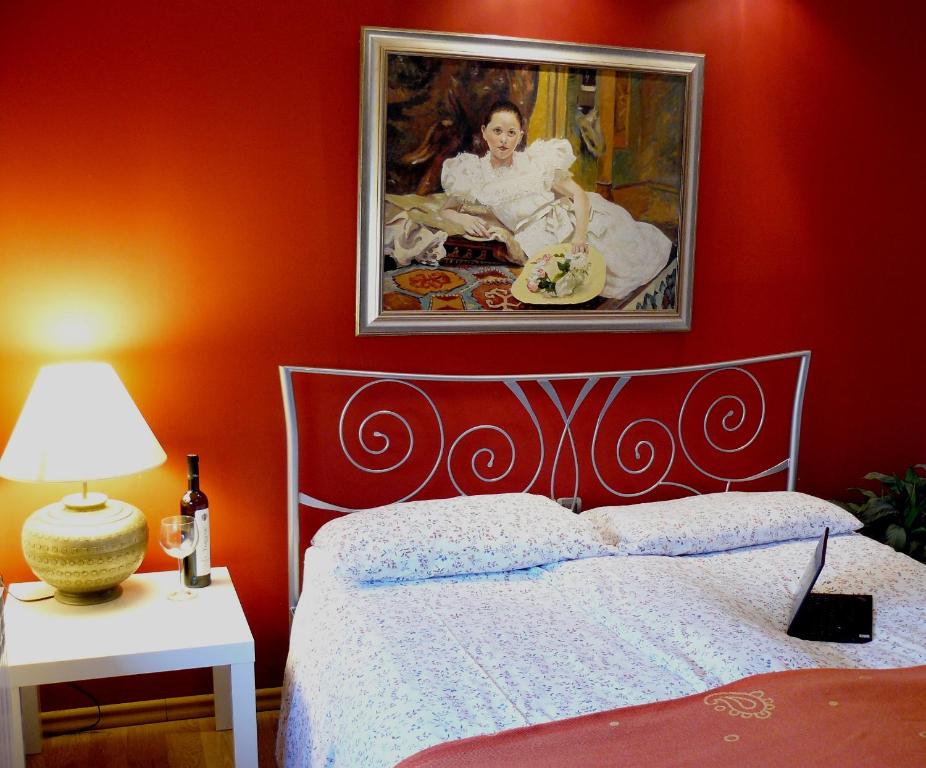 Postel nebo postele na pokoji v ubytování Celic Art Apartments
