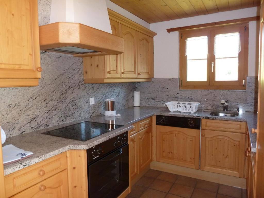 Kuchyň nebo kuchyňský kout v ubytování Ferienwohnung Stoffel
