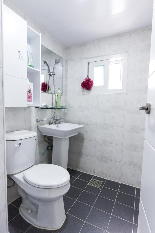 Koupelna v ubytování Cobe Guesthouse Dongdaemun