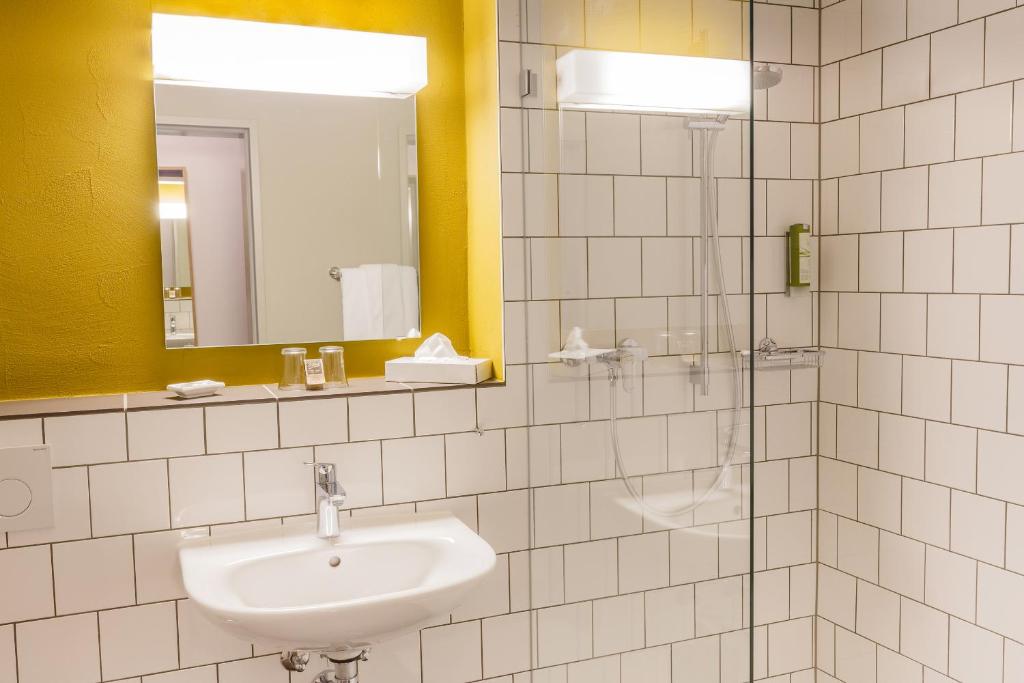 Koupelna v ubytování Hotel ZwiBack