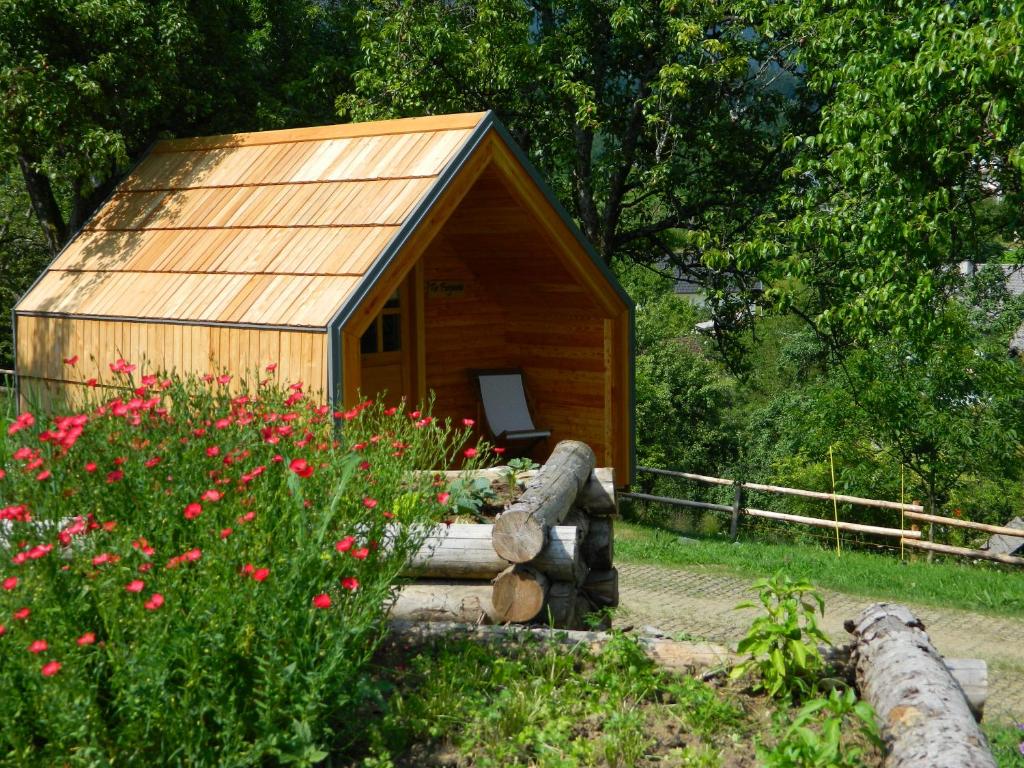 Zahrada ubytování Glamping Organic Farm Slibar