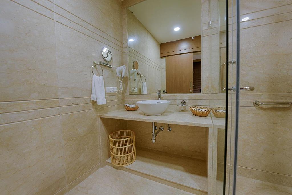 Koupelna v ubytování Kiscol Grands Hotel