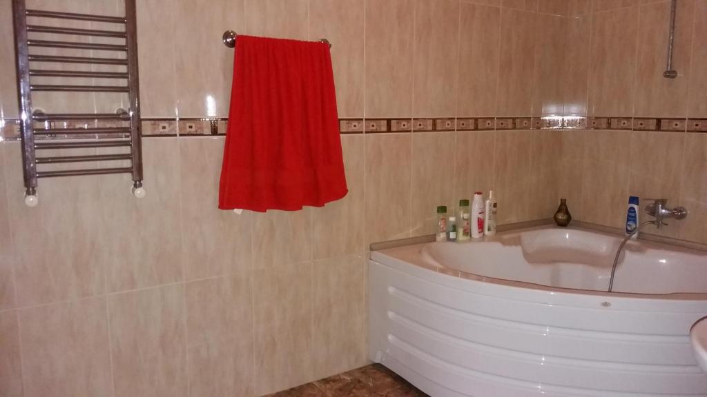 Koupelna v ubytování Guest House kartvelishvili