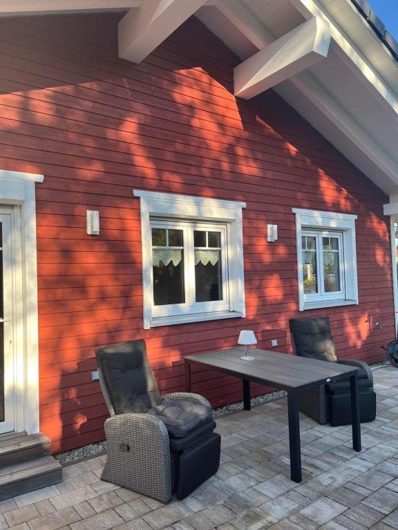 Et opholdsområde på Ferienhaus Fichtelwichtel