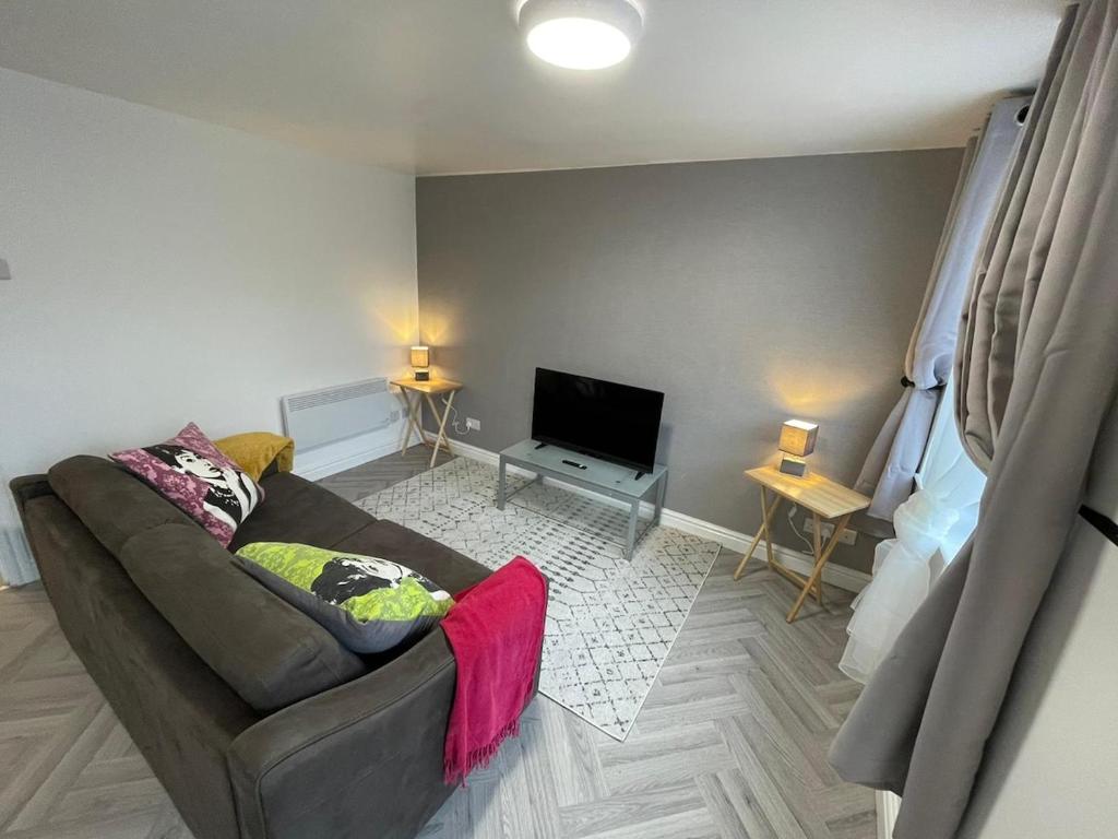 Posezení v ubytování Newly renovated 2 bed apartment