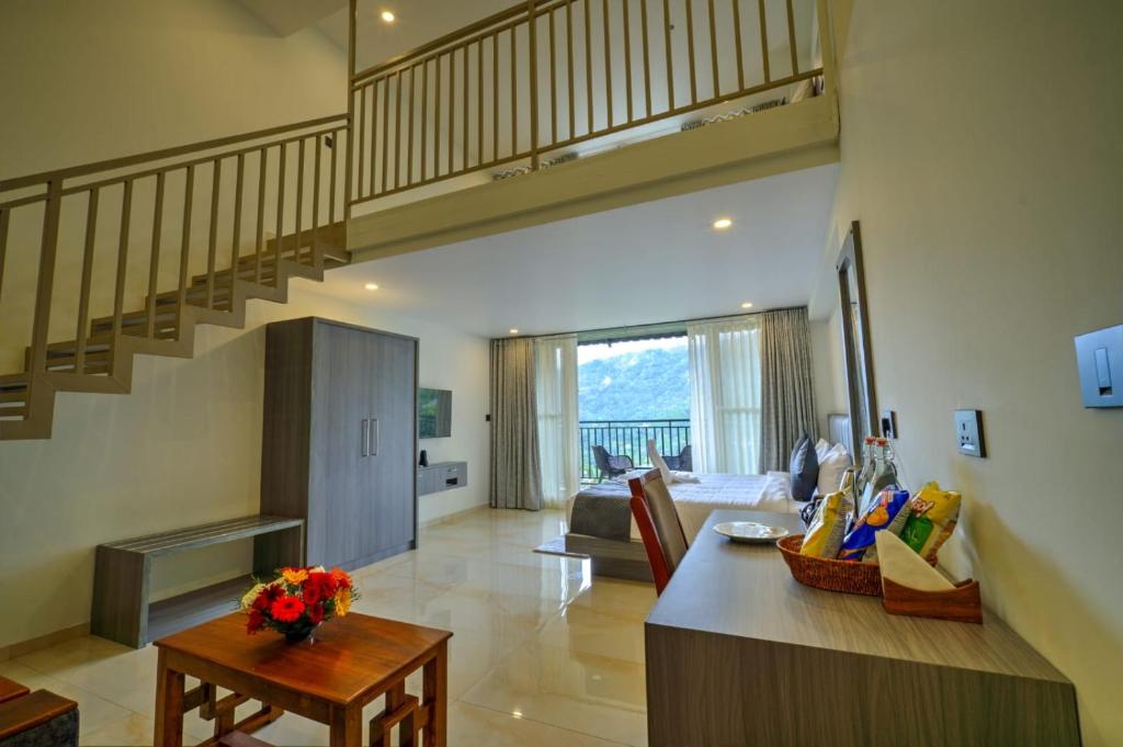 Χώρος καθιστικού στο Misty Dale Luxury Resort & Spa