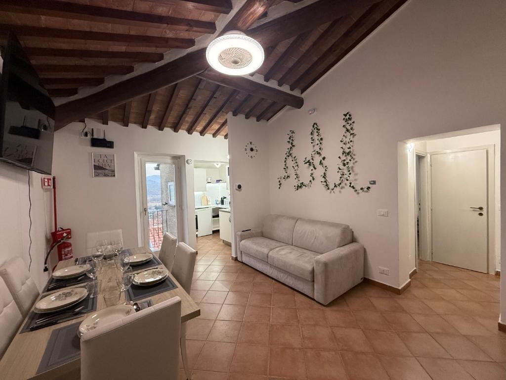 Χώρος καθιστικού στο Il Poggiolino d'Oro