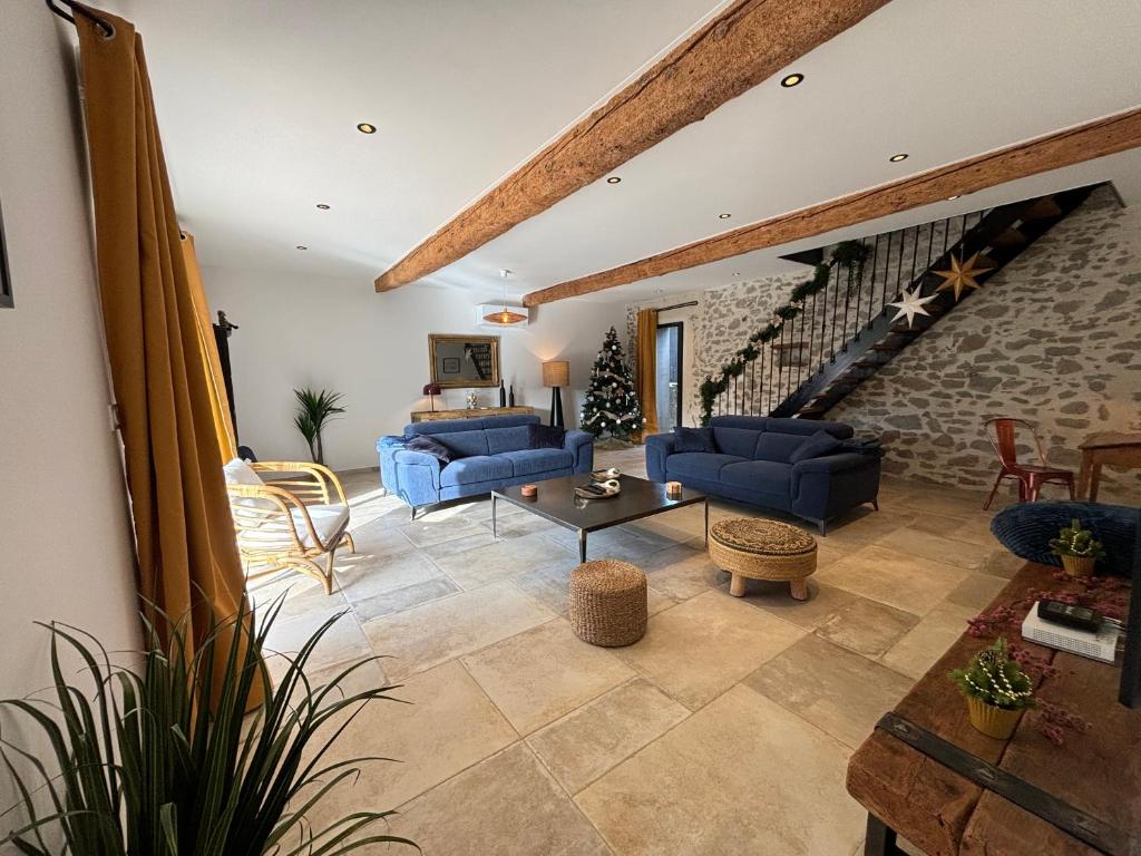 Χώρος καθιστικού στο La Vade