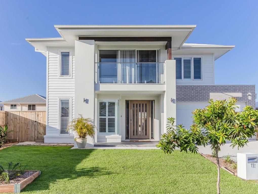 Bygningen som feriehuset ligger i