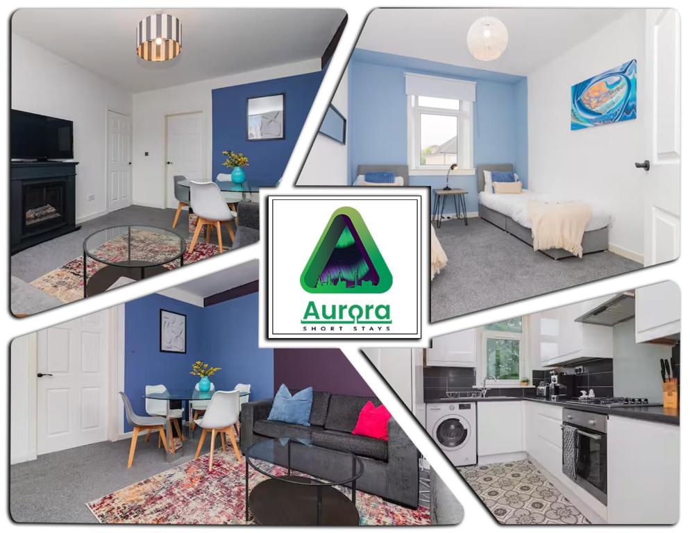 Η κουζίνα ή μικρή κουζίνα στο Modern And Vibrantly Designed Apartment