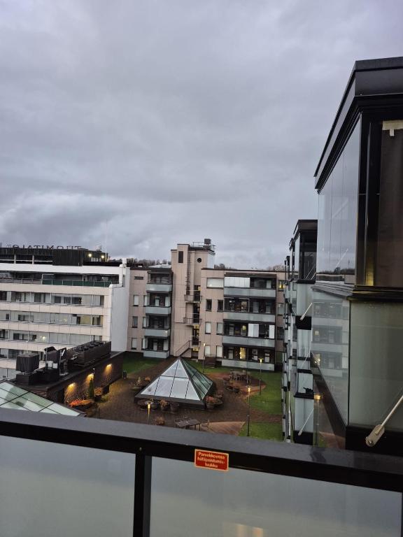 En balkon eller terrasse på Kiva kaksio