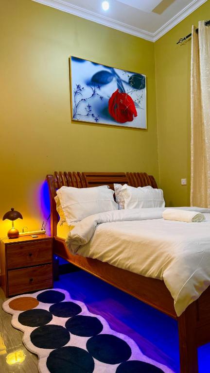 Ένα ή περισσότερα κρεβάτια σε δωμάτιο στο Bleezy Appartment