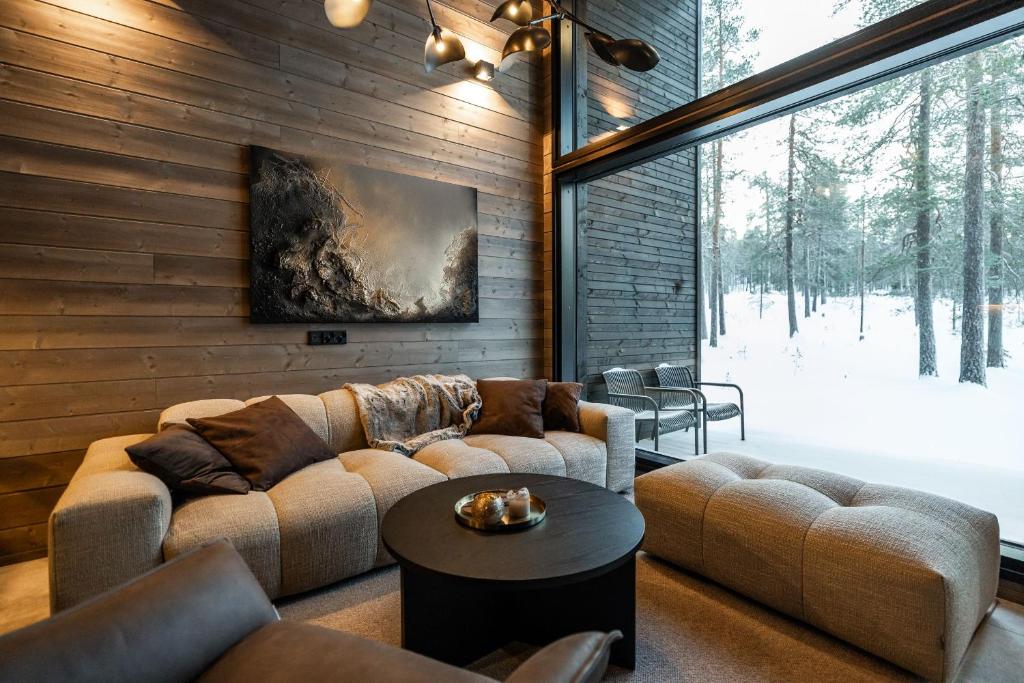 Posezení v ubytování Luxurious Rakka Suites, Ylläs