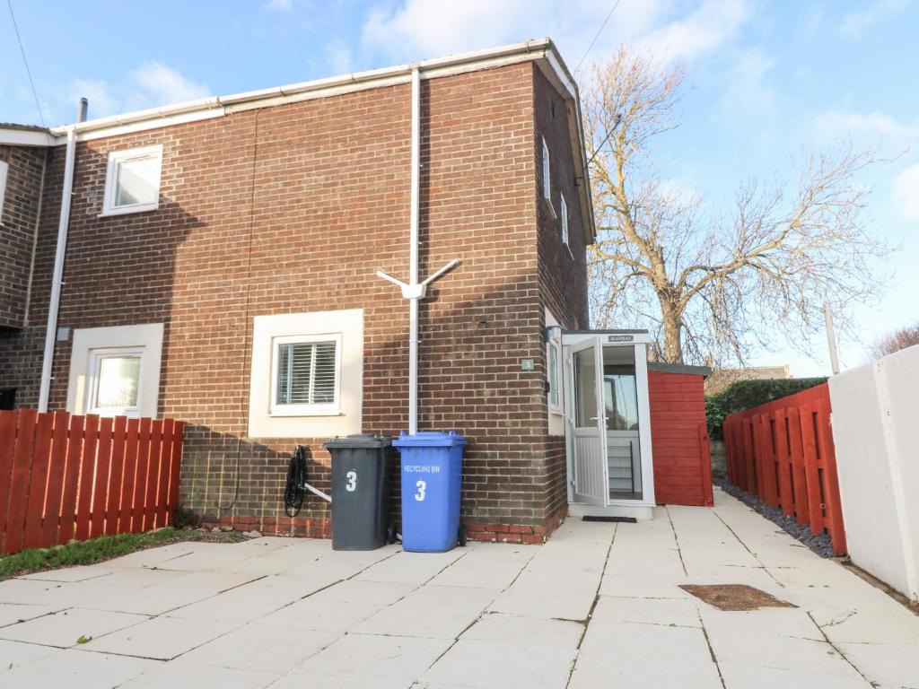 Bygningen som feriehuset ligger i