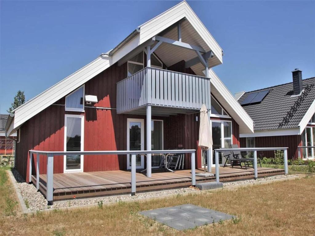 Bygningen som feriehuset ligger i