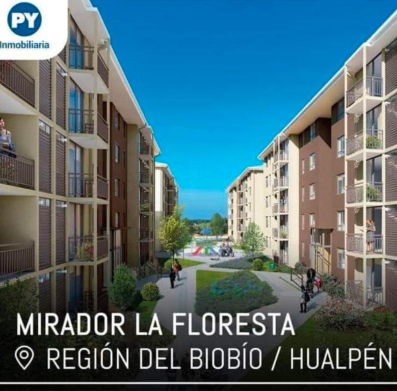 - une séance extérieure d'un immeuble d'appartements dans l'établissement Departamento hualpen, à Hualpen