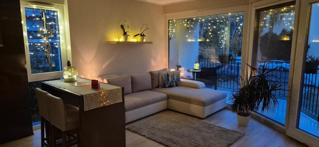 Χώρος καθιστικού στο Kriszta Residence