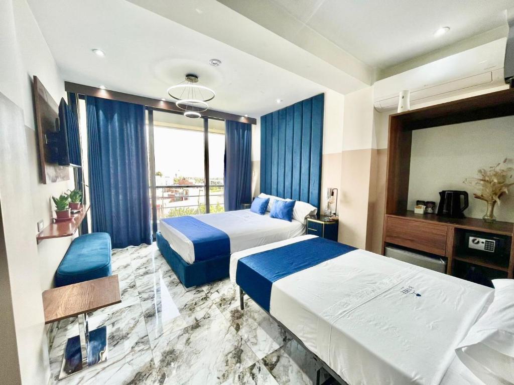 Ένα ή περισσότερα κρεβάτια σε δωμάτιο στο Tres Arboles Azules