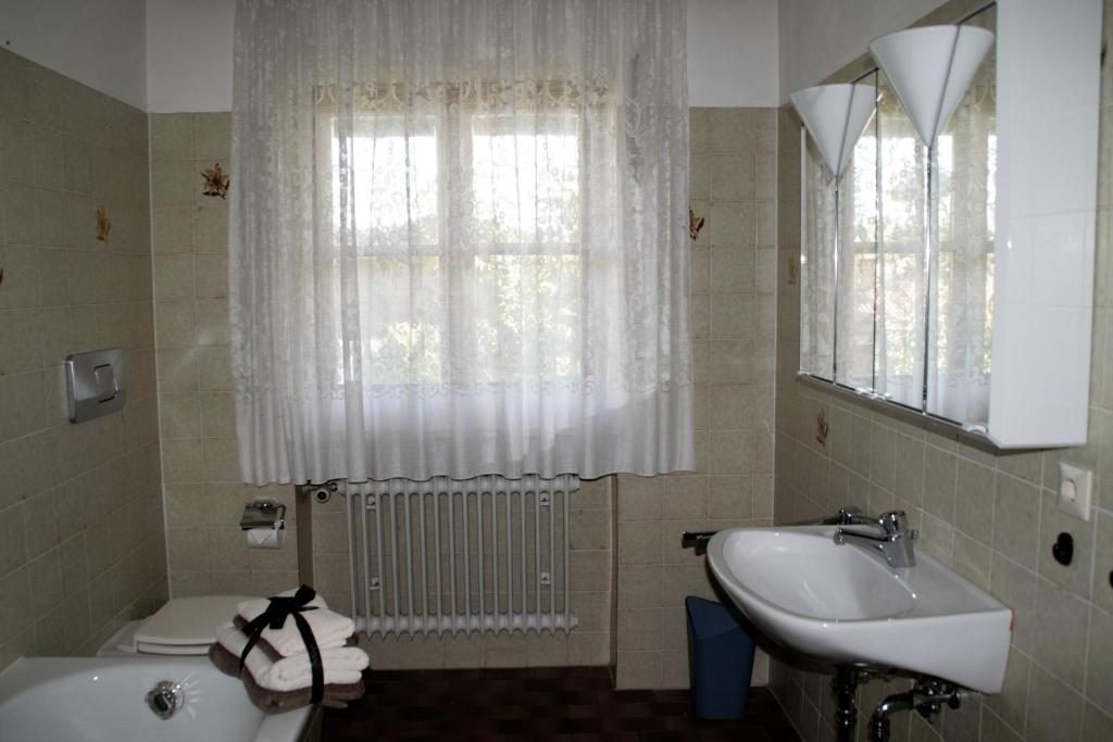 Koupelna v ubytování Ferienwohnung Jauß