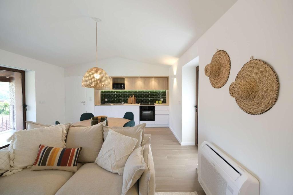 Posezení v ubytování Casa do Lanjal