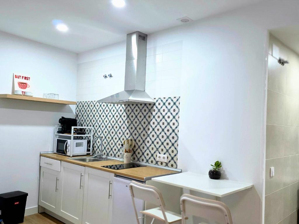 Кухня или мини-кухня в Las Huellas del Viajero
