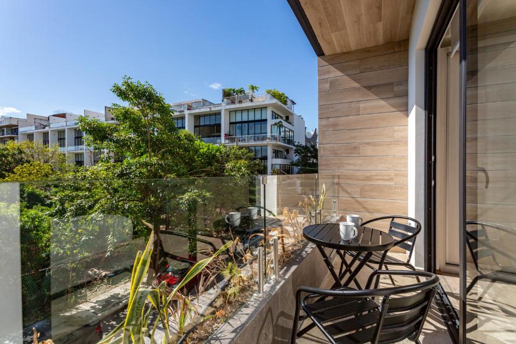 En balkon eller terrasse på Sea Tower