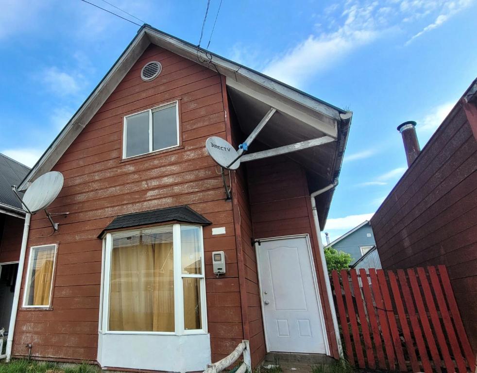 Bygningen som feriehuset ligger i