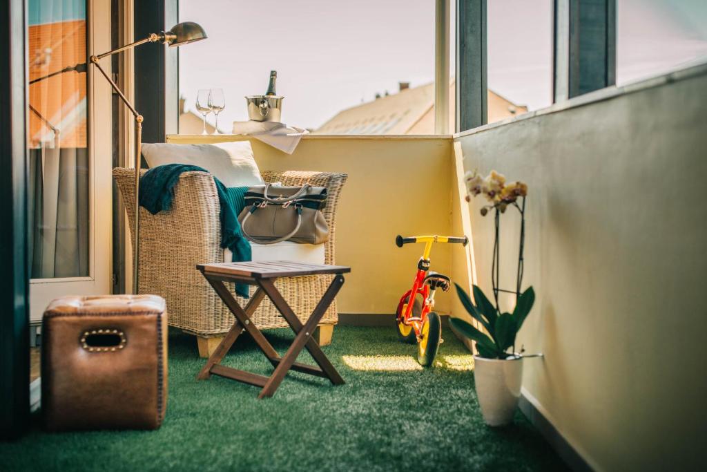 Posezení v ubytování BALTAZÁR Boutique Hotel