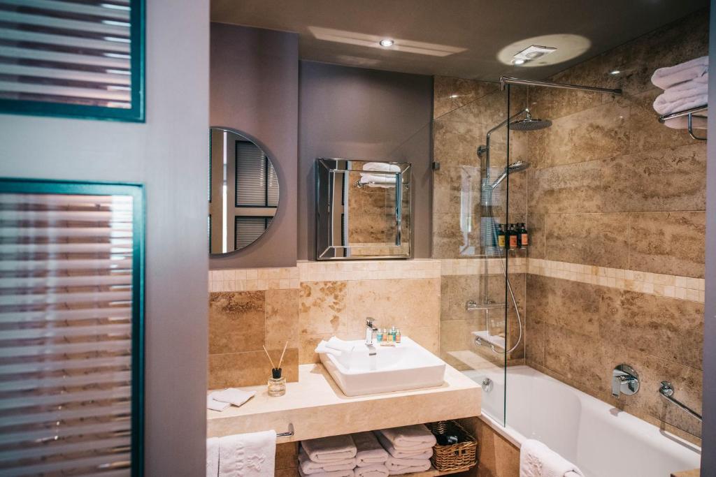 Koupelna v ubytování BALTAZÁR Boutique Hotel