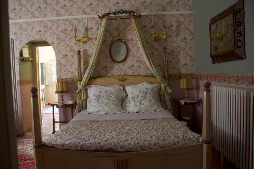 Ένα ή περισσότερα κρεβάτια σε δωμάτιο στο B&B La Vagabonde