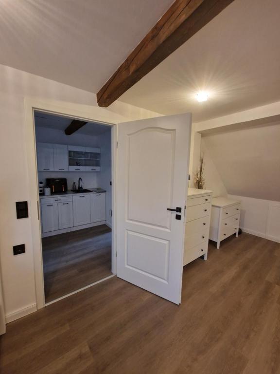 Η κουζίνα ή μικρή κουζίνα στο Janna's City Appartement