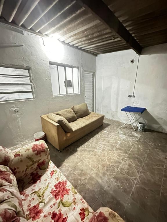 Χώρος καθιστικού στο Casa na Praia veraneio fim de semana e temporada