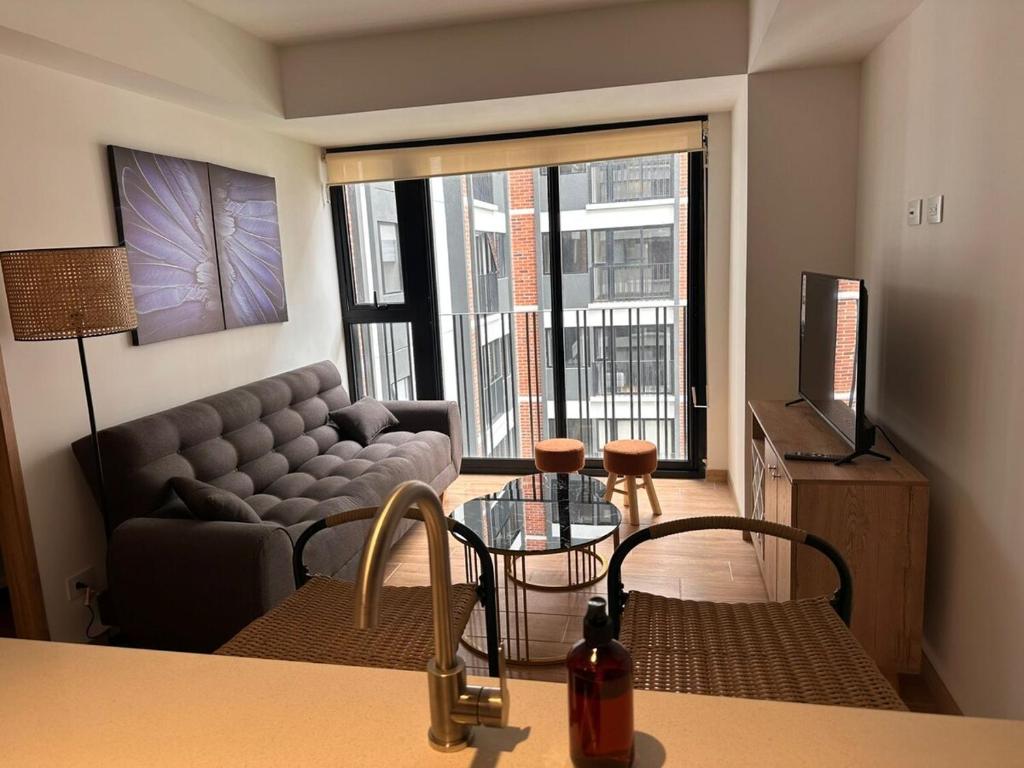 Posezení v ubytování Modern Apartment in Zone 9