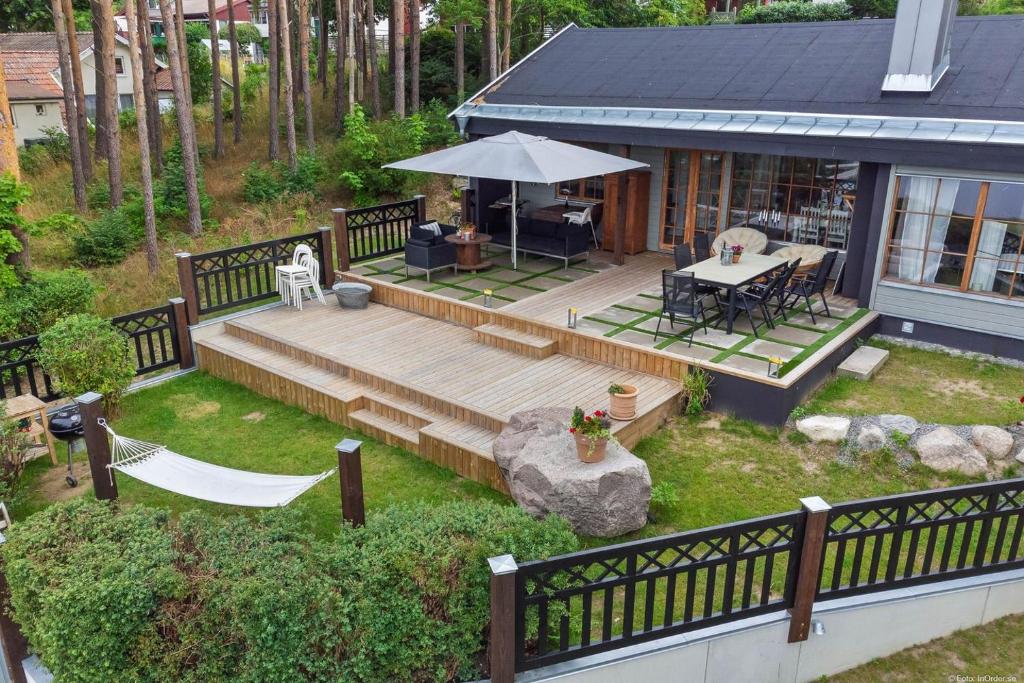 Zahrada ubytování Sjöutsikt Sövde