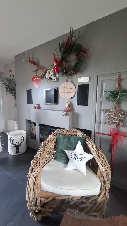 Χώρος καθιστικού στο Au grand galop