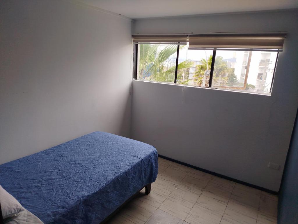 Postel nebo postele na pokoji v ubytování Departamento en Coquimbo centro hospital