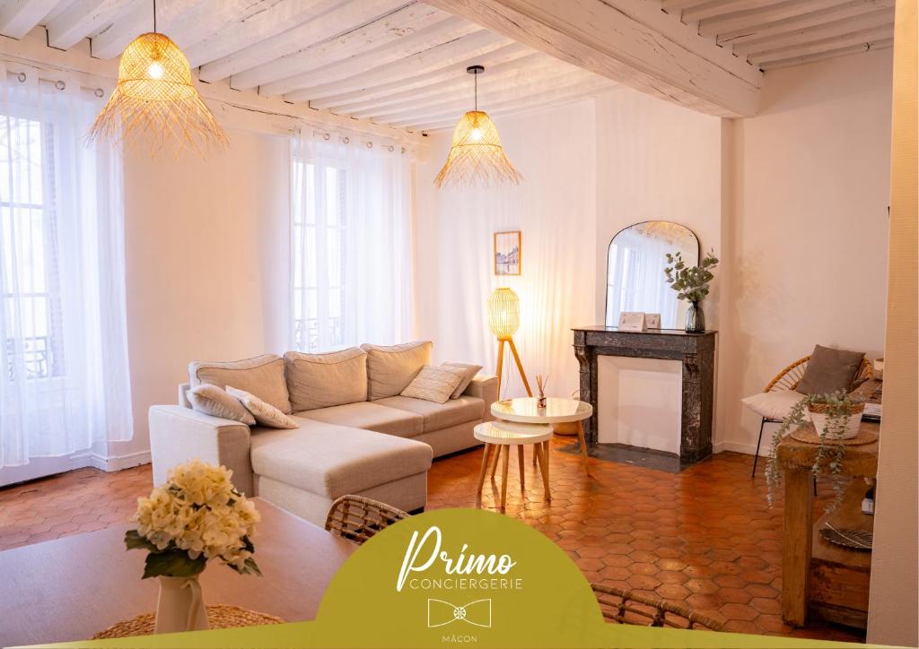 O zonă de relaxare la Douceur de vignes - Clim - Chaleureux - Hypercentre - Classé 3 étoiles - By Primo