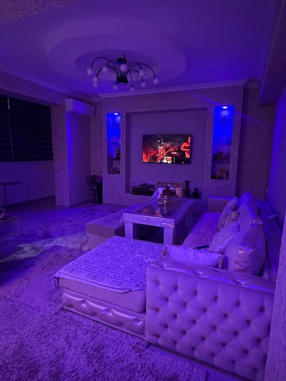 Χώρος καθιστικού στο Cozy apartment in the Heart of Bukhara