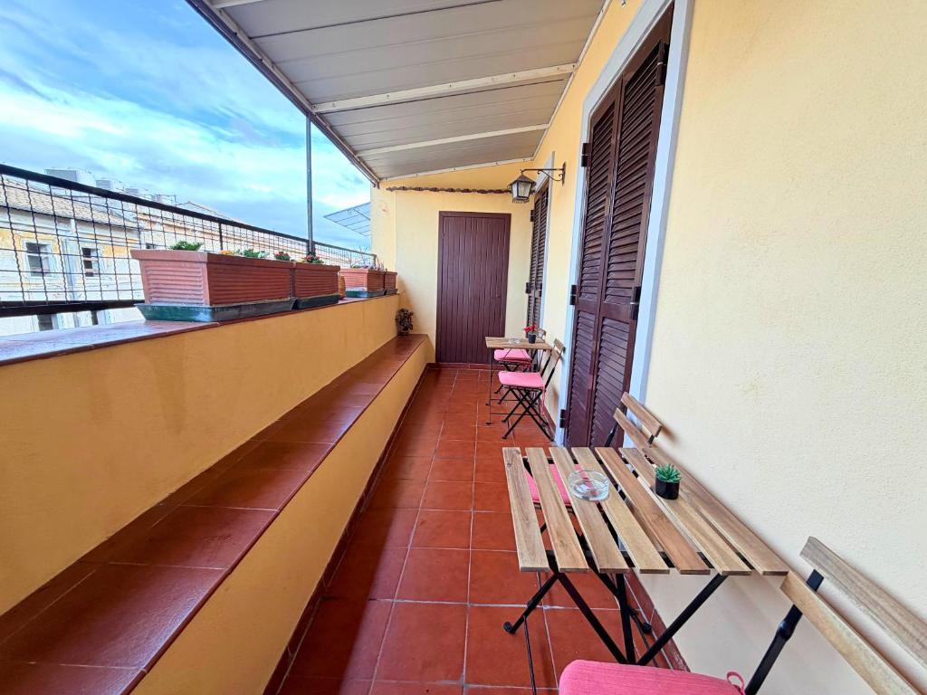 Un balcón o terraza en Attico sui Monti