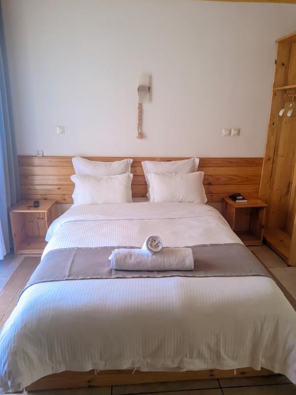Giường trong phòng chung tại Les Chalets du Voyageur