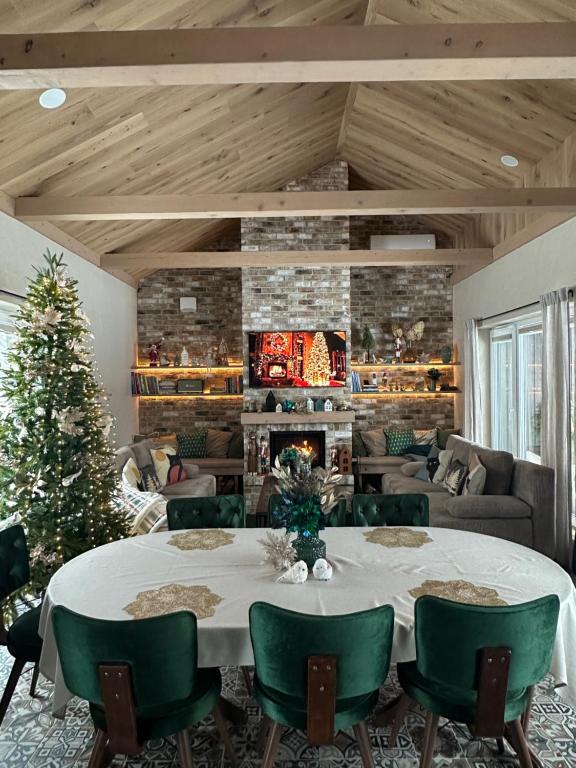 Χώρος καθιστικού στο Pramogų namelis